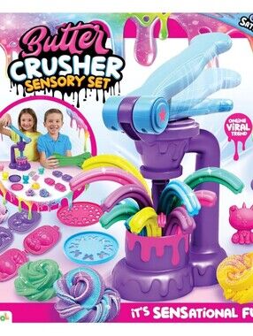 Toys/kids  Learning / COMPOUND KINGS Fluffy Butter Slime Crusher Playset